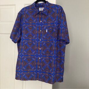 VB Rags Volleyball men’s shirt Yo Puerto Rico button up short sleeve print L
